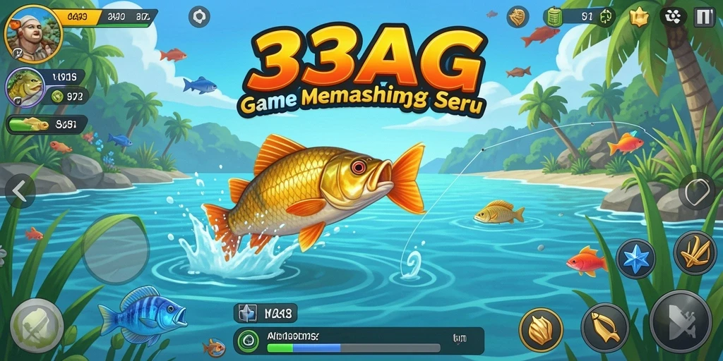 Gameplay menarik 33AG menampilkan aksi memancing yang seru.