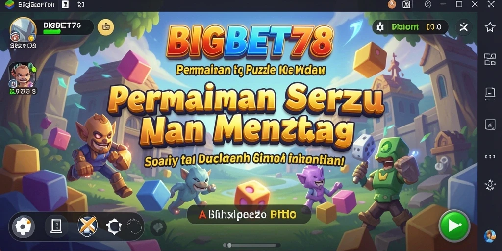 Tampilan gameplay menarik dari BIGBET78 dalam menyelesaikan puzzle.