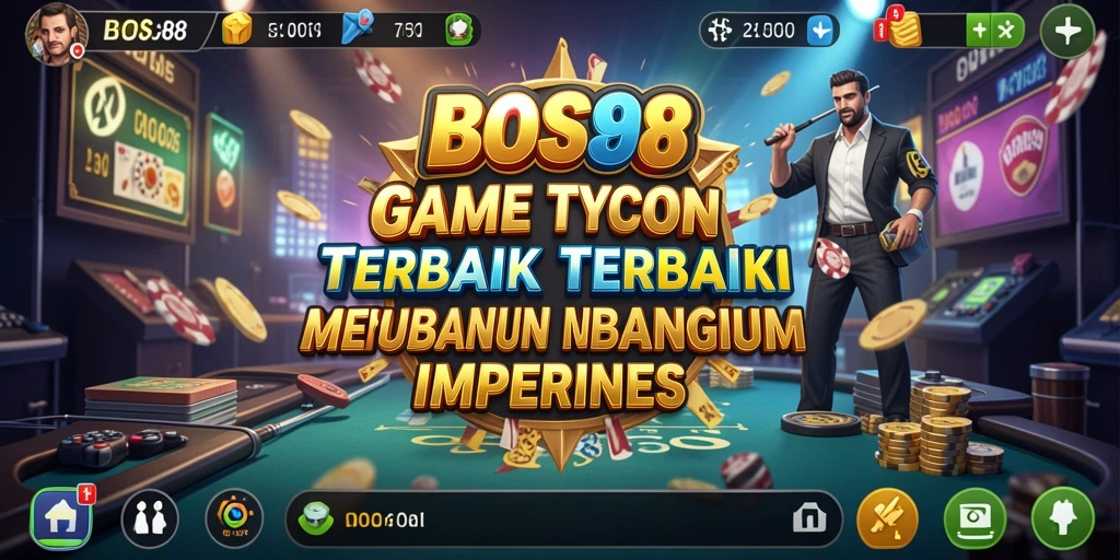 Screenshot BOS88 menampilkan gameplay seru membangun bisnis Tycoon.
