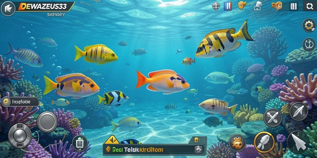Tampilan menarik dari gameplay Tembak Ikan yang seru.