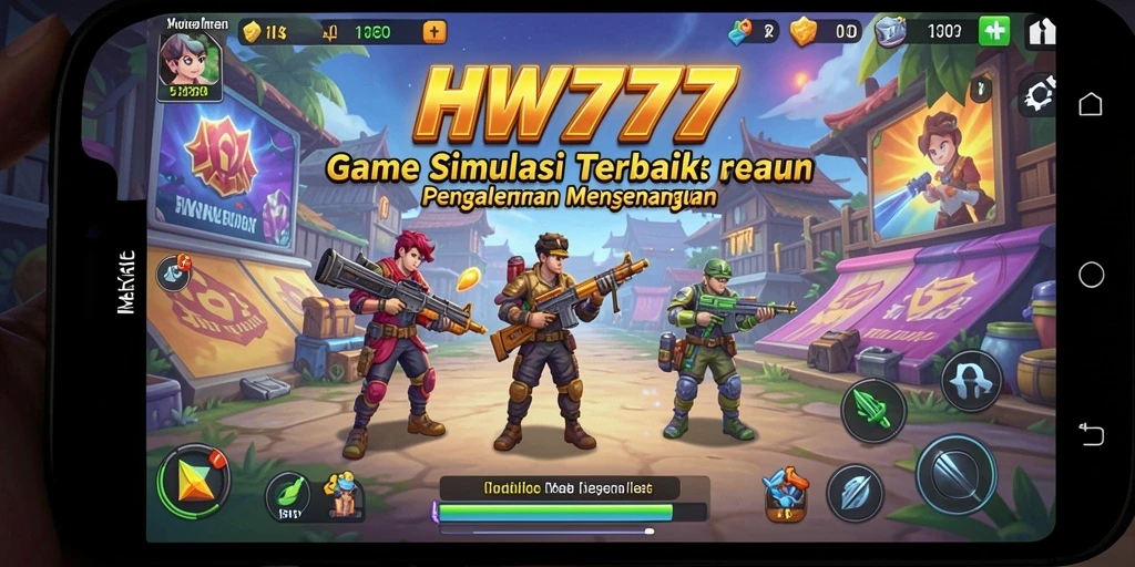 Tampilan gameplay HW777 yang menarik dan interaktif di dunia simulasi.