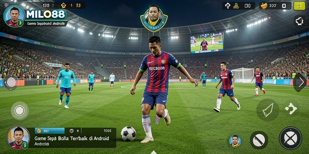 Tampilan grafis memukau dengan gameplay sepak bola yang mendebarkan.