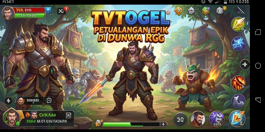 Tampilan gameplay RPG yang menegangkan dan menarik di TVTOGEL.